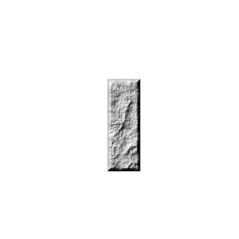 3d stone hebrew number 10 isolated in white