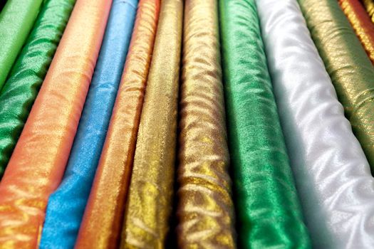 A background abstract of shiny cloth
