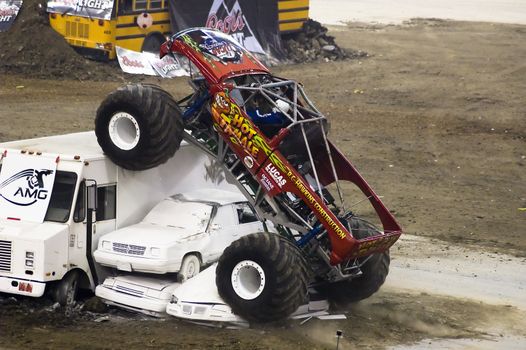Monster truck event at the Olympic Stadium of Montreal April 22, 2006