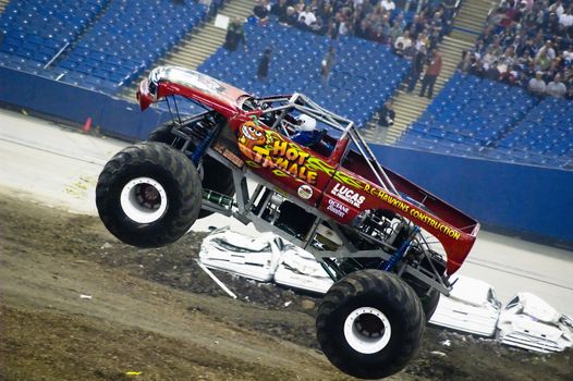 Monster truck event at the Olympic Stadium of Montreal April 22, 2006