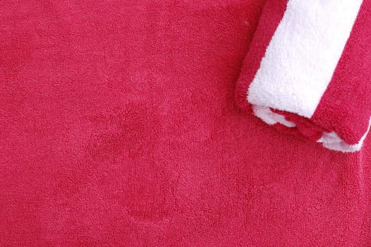 Red and white Towel Background