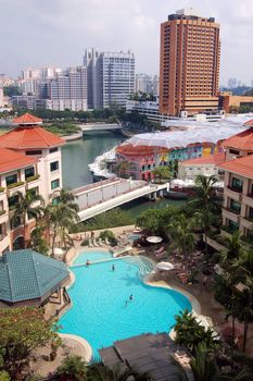 City River View - Swiming Pool - Clarke Quay - Singapore