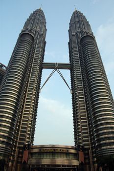 Twin Towers detail - Malaysia, Kuala Lumpur.