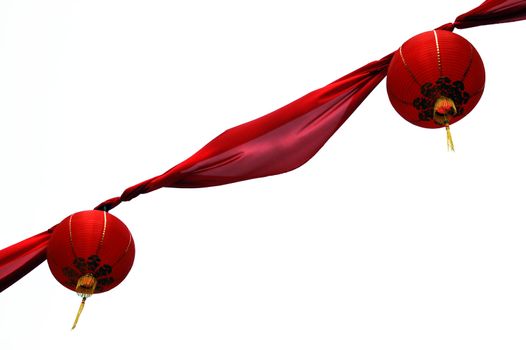 Red lanterns, chinese decoration, Chinatown