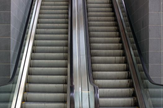 External Building Escalators.  North Terrace (CBD), Adelaide, Australia