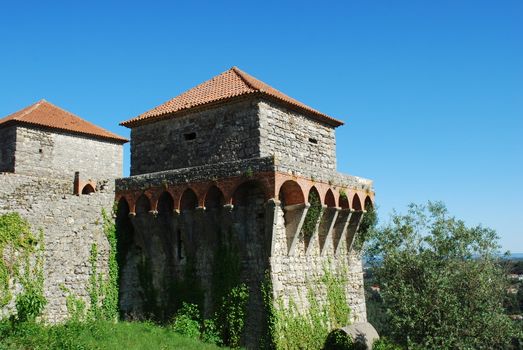 historic and beautiful Ourém castle near Fátima, Portugal