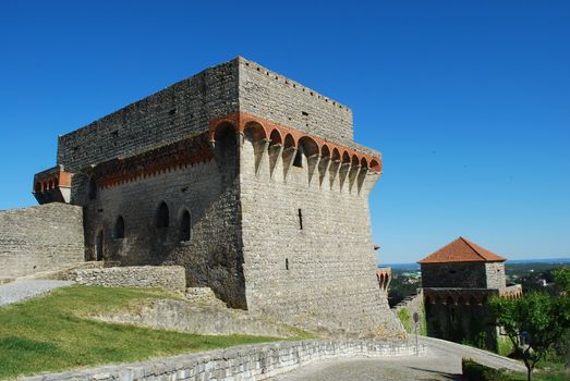 historic and beautiful Ourém castle near Fátima, Portugal