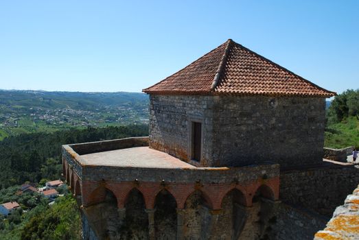 historic and beautiful Ourém castle near Fátima, Portugal