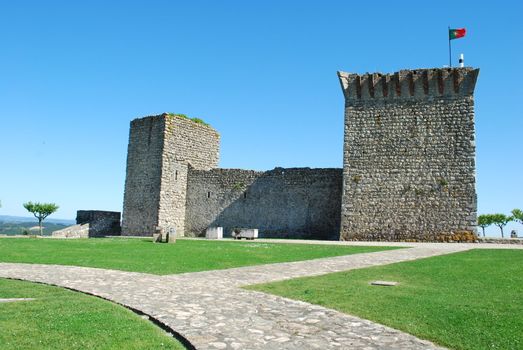 historic and beautiful Ourém castle near Fátima, Portugal