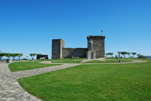 historic and beautiful Ourém castle near Fátima, Portugal