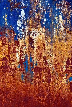 grunge paint on metal background