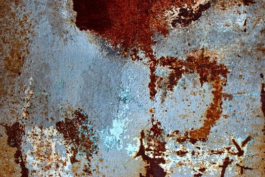 grunge paint on metal background