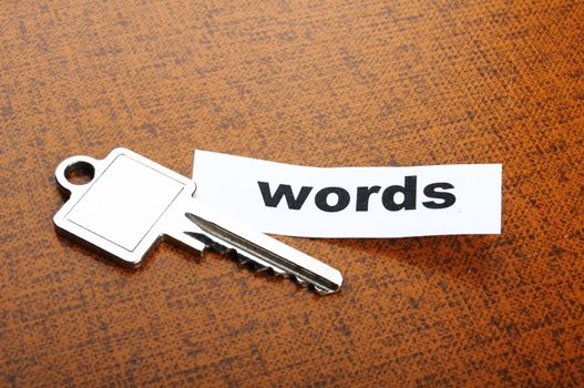 keyword key words seo or metadata concept showing internet data search