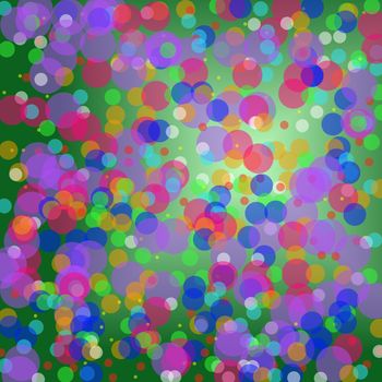 abstract background or wallpaper made up of multi coloured spots