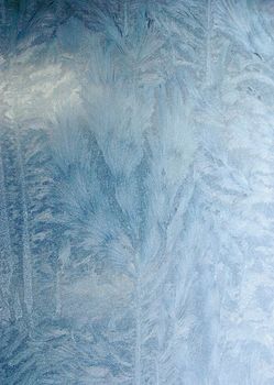 background of frost on a car window