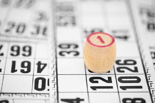 Counter number one bingo against game cards