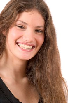 Beautiful young woman with a gorgeous smile