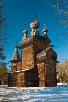 The Traditions of the russian north.The Old-time wooden church.
Ancient architecture