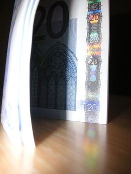 abstract shot of euros