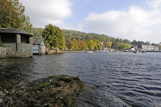 Lake Windermere in Lake District National Park Cumbria England