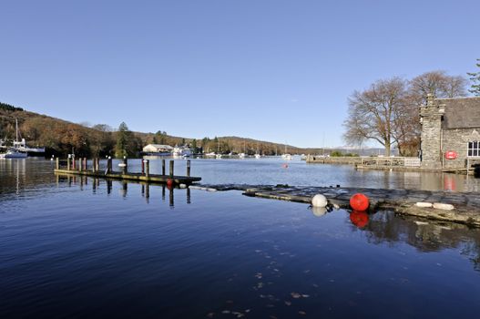 Lake Windermere in Lake District National Park Cumbria England