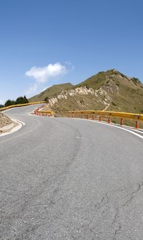 It is a road cross the mountain.