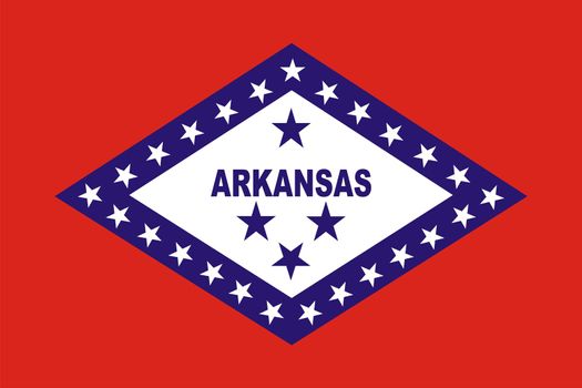 Very large 2d illustration of Arkansas flag
