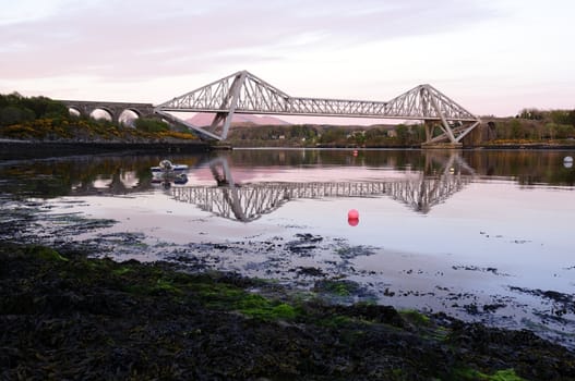 Connel Bridge over Loch Etive at the Falls of Lora Argyll and Bute Scotland
