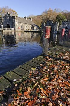 Lake Windermere in Lake District National Park Cumbria England