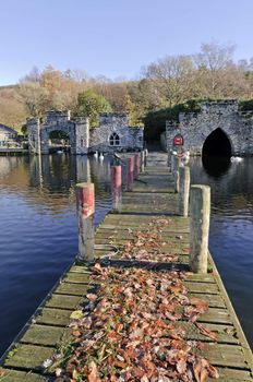 Lake Windermere in Lake District National Park Cumbria England