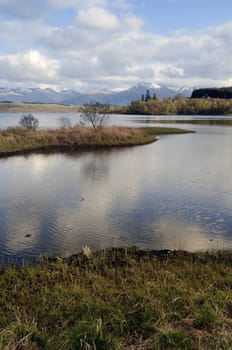 View across Loch Lochy (Loch Lochaidh) in Lochaber Scotland