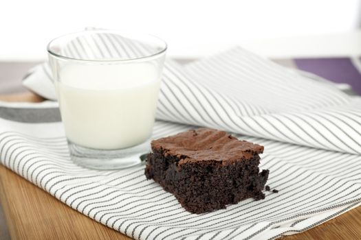 Tempting chocolate brownie treat, moist and delicious.