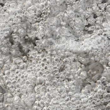 Seamless gray square texture - raging boiling water