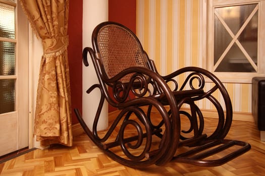 Rocking-chair in an interior