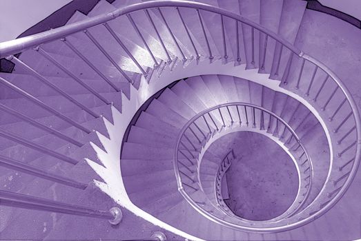 It is the beautiful spiraling stairs with colors.