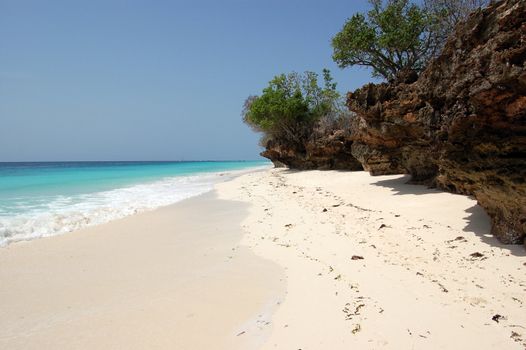 Blue sea in Zanzibar, Tanzania