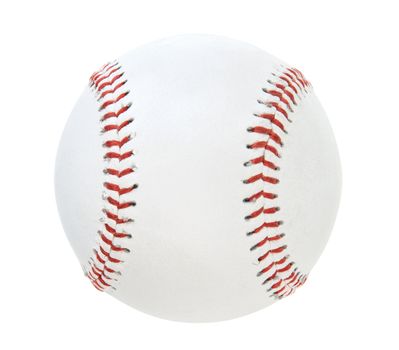Baseball ball isolated on white. Clipping path