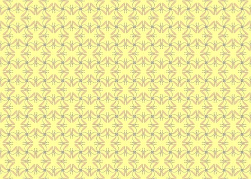 Wallpaper pattern on the yellow background