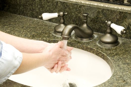 avoid germs by always cleaning your hands