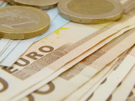 Euro currency - legal tender of the European Union - banknotes and coins
