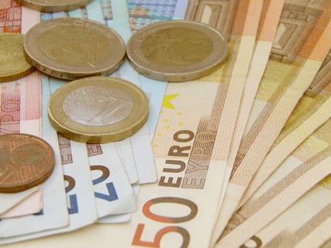 Euro currency - legal tender of the European Union - banknotes and coins