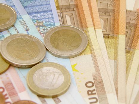 Euro currency - legal tender of the European Union - banknotes and coins