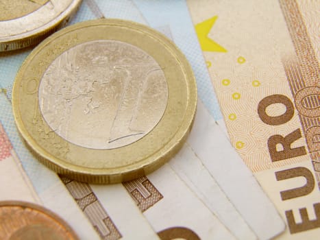 Euro currency - legal tender of the European Union - banknotes and coins