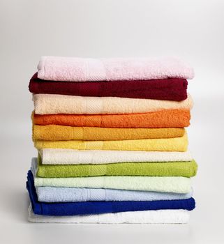 towel pile multicolors