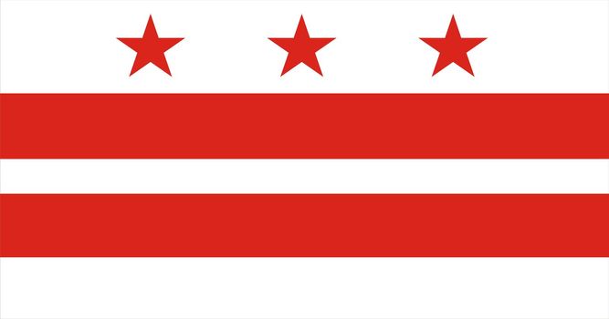 Very large 2d illustration of Columbia Flag
