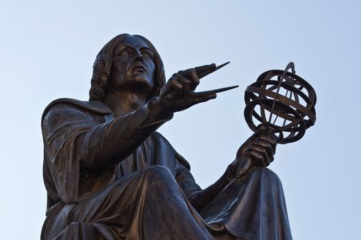 Statue of Nicolaus Copernicus in Warsaw, Poland.