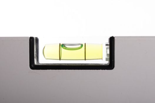 level bubble showing measurement or construction concept