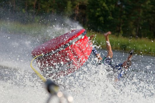 water ski falling river sport