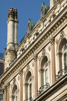 detail of victorian architecture in london