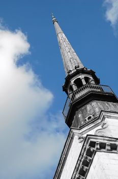 spooky gothic church spire abstract